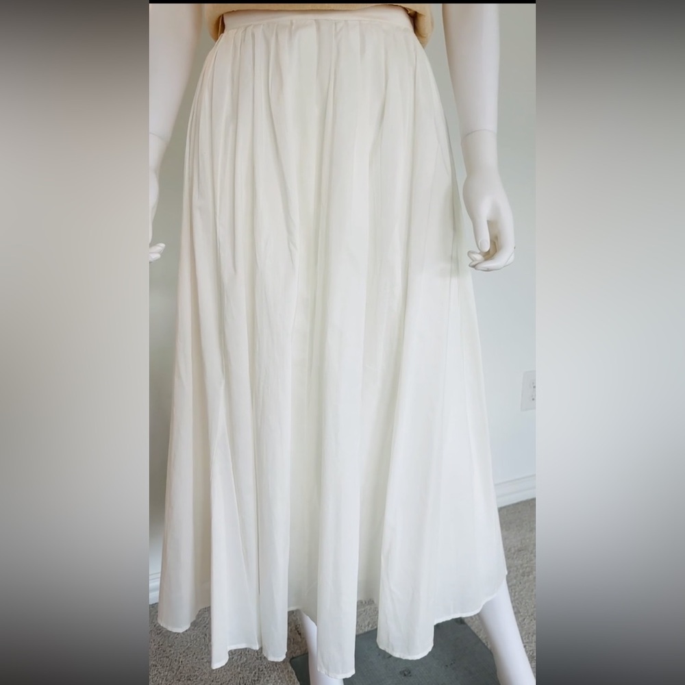 Zara Maxi Skirt White Size Large - Picture 3 of 4